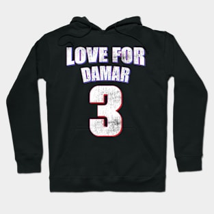 Damar Hamlin - Hamlin - Love For 3 - Love For Hamlin - Pray for Damar Hamlin (3) Hoodie